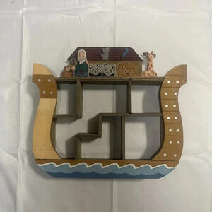 Vintage Noah's Ark Wall Shelf